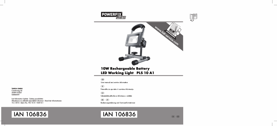 Powerfix PLS 10 A1 User Manual | 60 pages