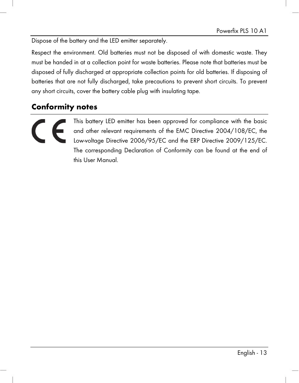 Powerfix PLS 10 A1 User Manual | Page 15 / 60