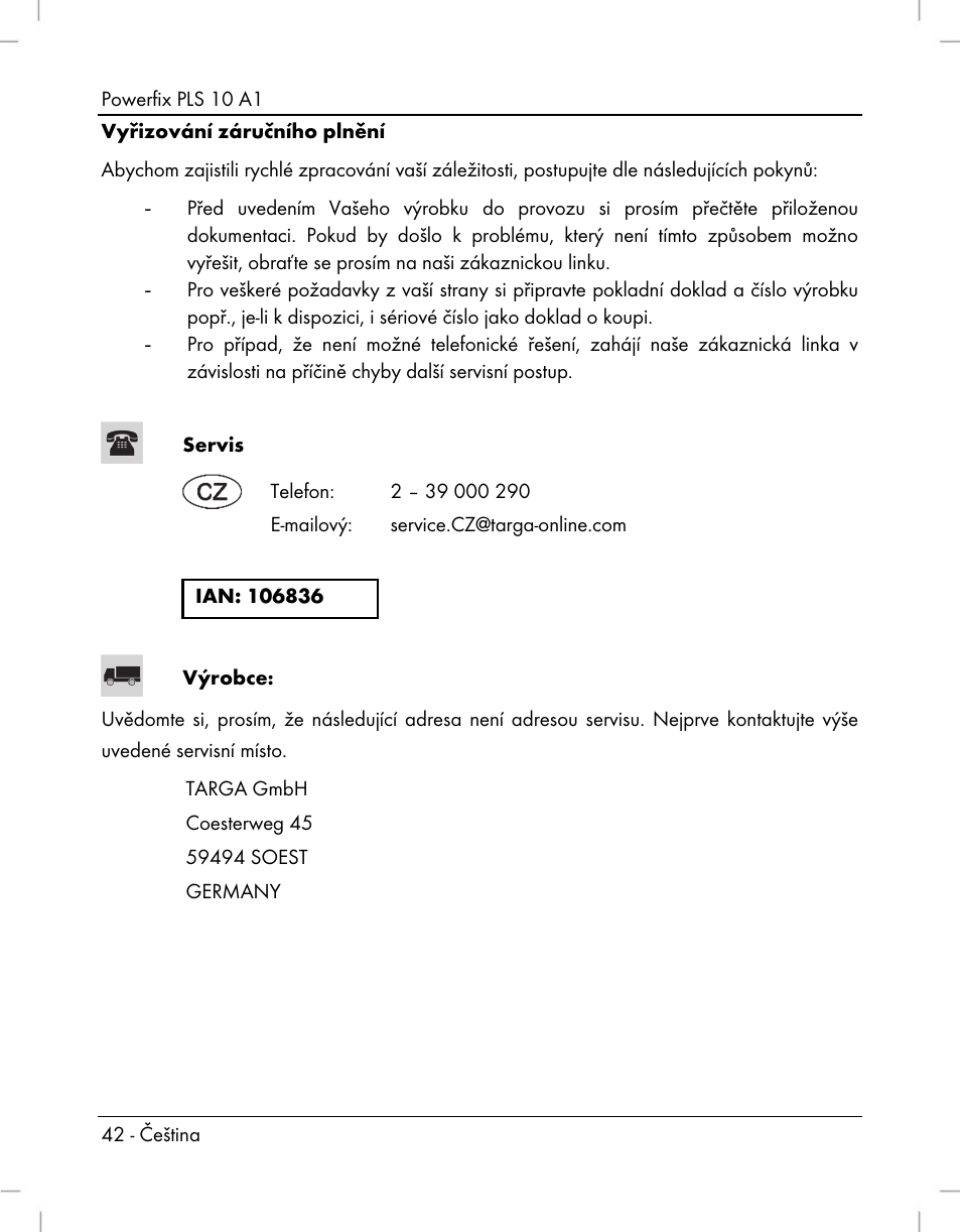 Powerfix PLS 10 A1 User Manual | Page 44 / 60