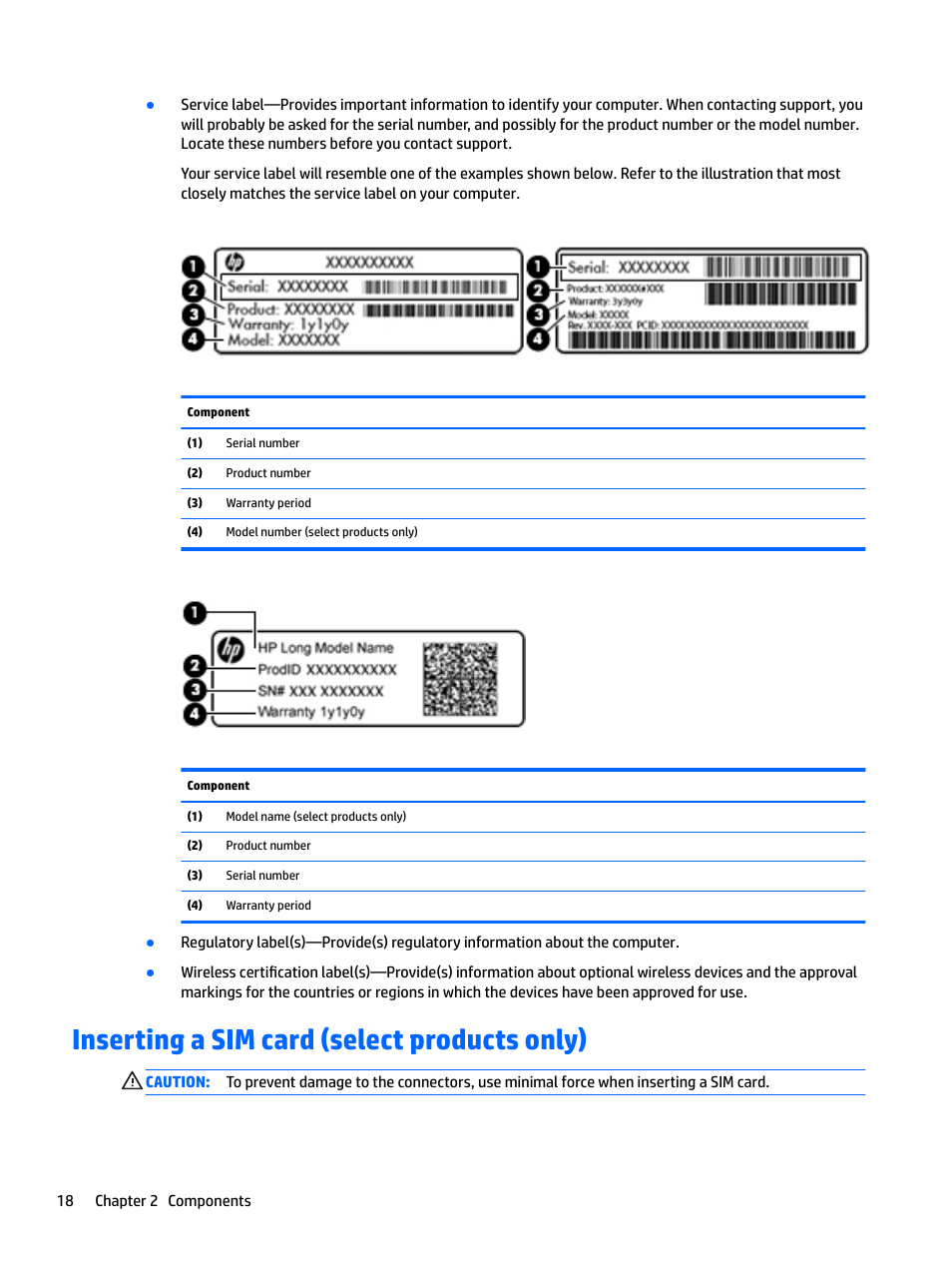 Inserting a sim card (select products only) | HP EliteBook 840 G3 User Manual | Page 28 / 81