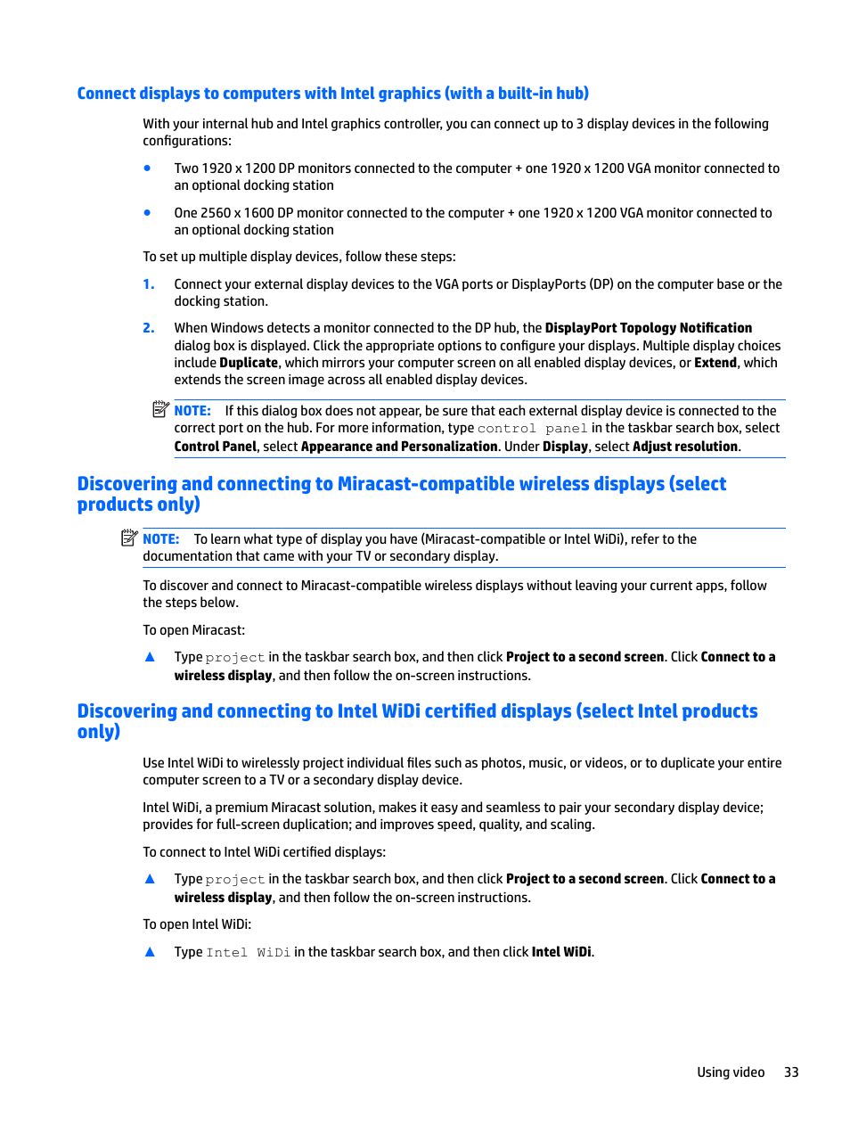 HP EliteBook 840 G3 User Manual | Page 43 / 81