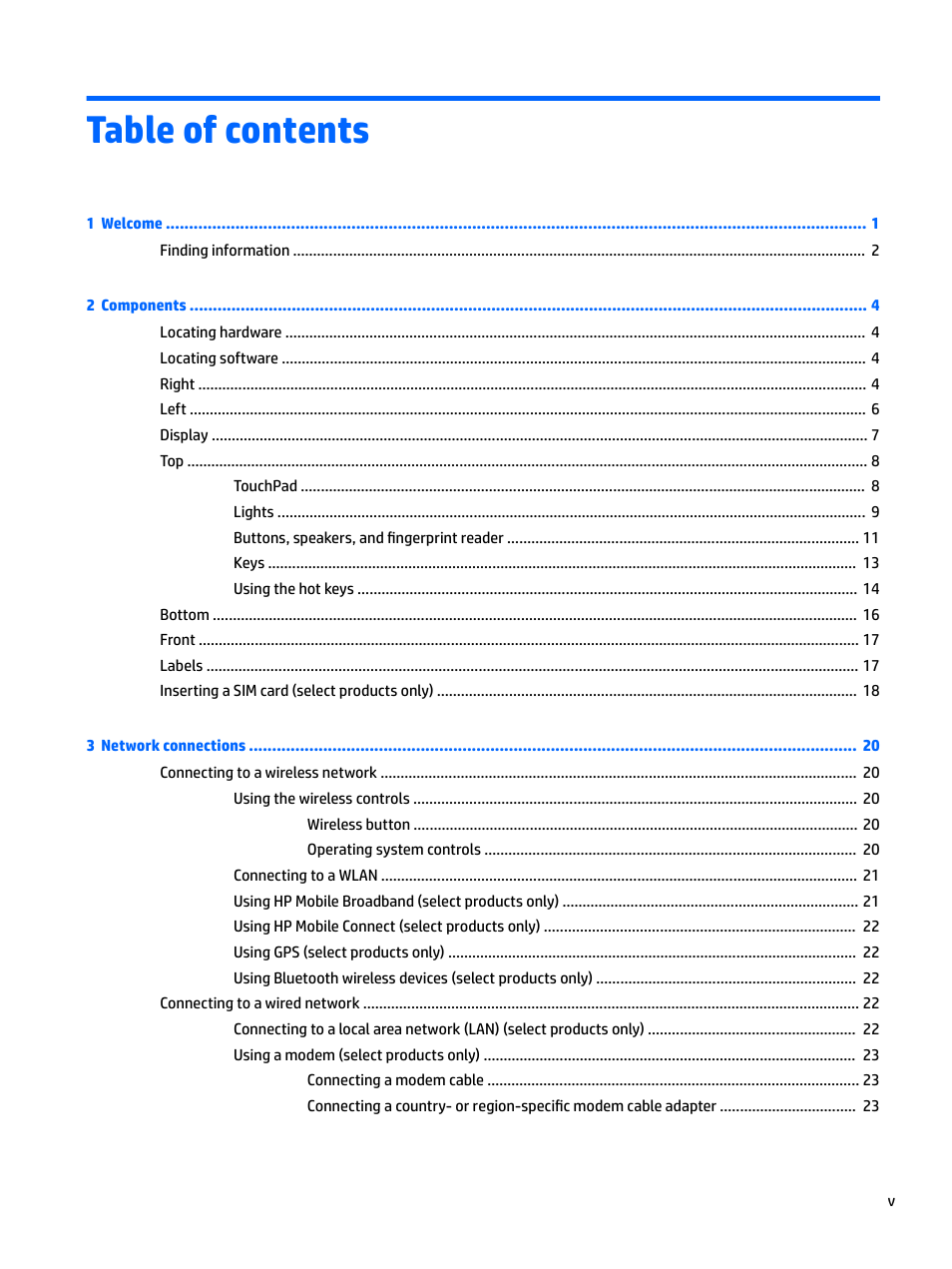 HP EliteBook 840 G3 User Manual | Page 5 / 81