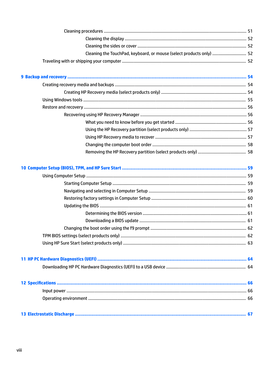 HP EliteBook 840 G3 User Manual | Page 8 / 81