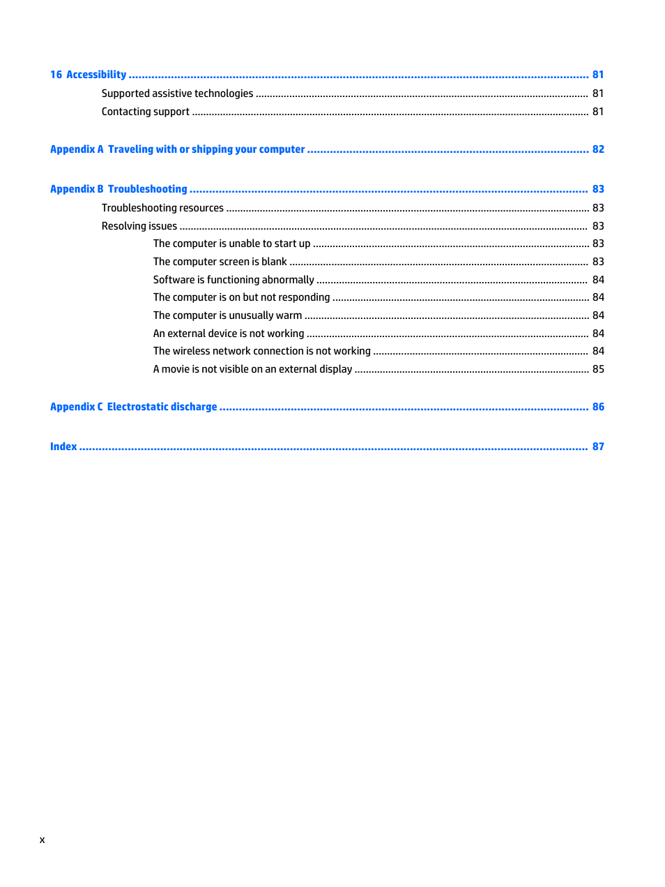 HP EliteBook 840 G3 User Manual | Page 10 / 100