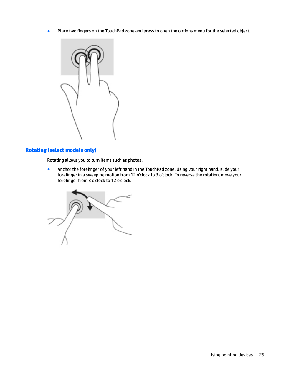 Rotating (select models only) | HP EliteBook 840 G3 User Manual | Page 35 / 100