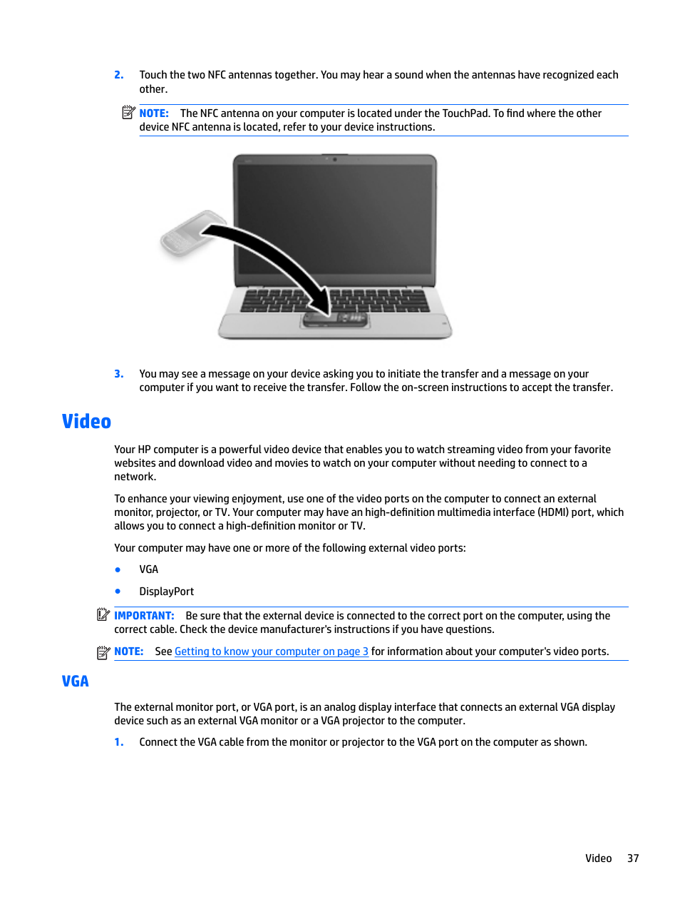 Video | HP EliteBook 840 G3 User Manual | Page 47 / 101