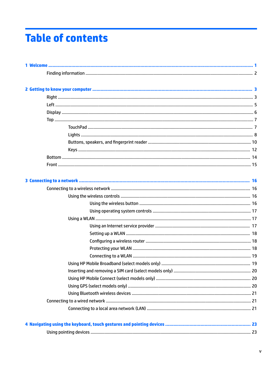 HP EliteBook 840 G3 User Manual | Page 5 / 101