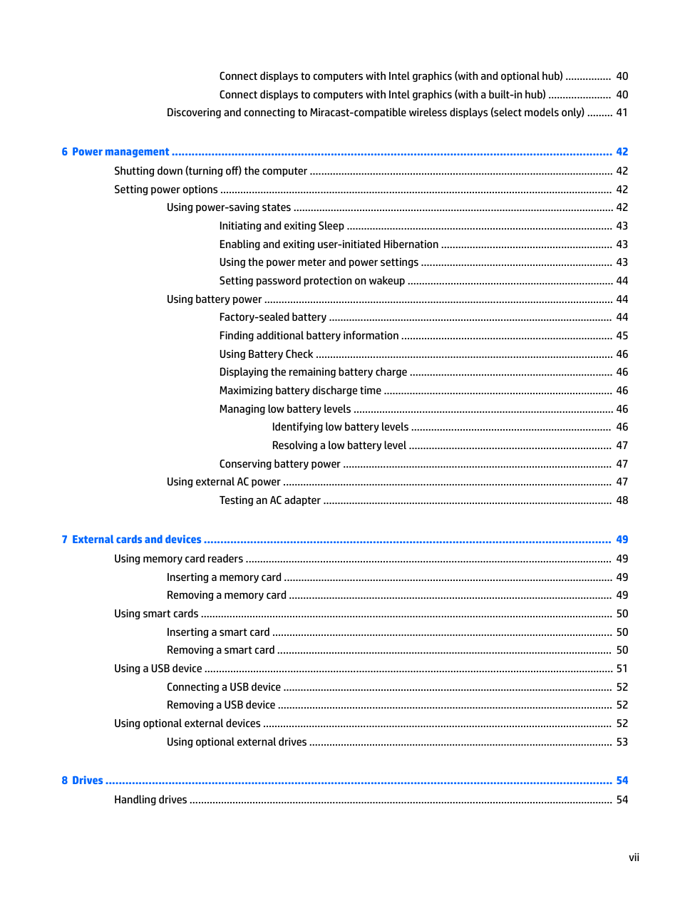 HP EliteBook 840 G3 User Manual | Page 7 / 101