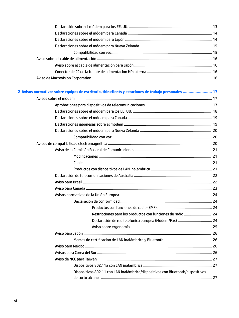 HP EliteBook 840 G3 User Manual | Page 6 / 77