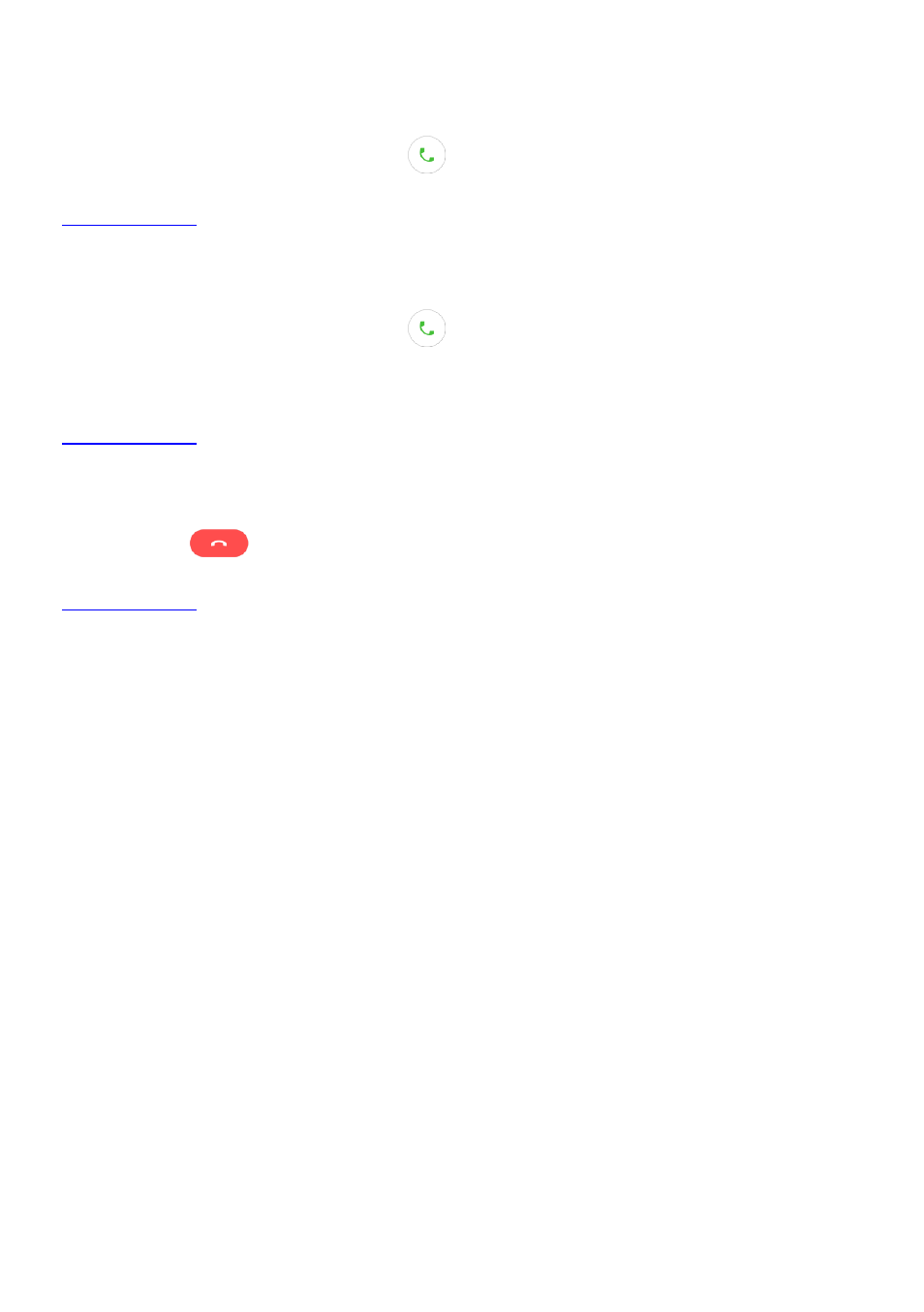 Answer a call, Reject a call, End a call | Options during a call, Adjust the volume, Dialpad, Speaker, Mute, Add a call, Call hold | Nubia N1 (NX541J) User Manual | Page 10 / 41