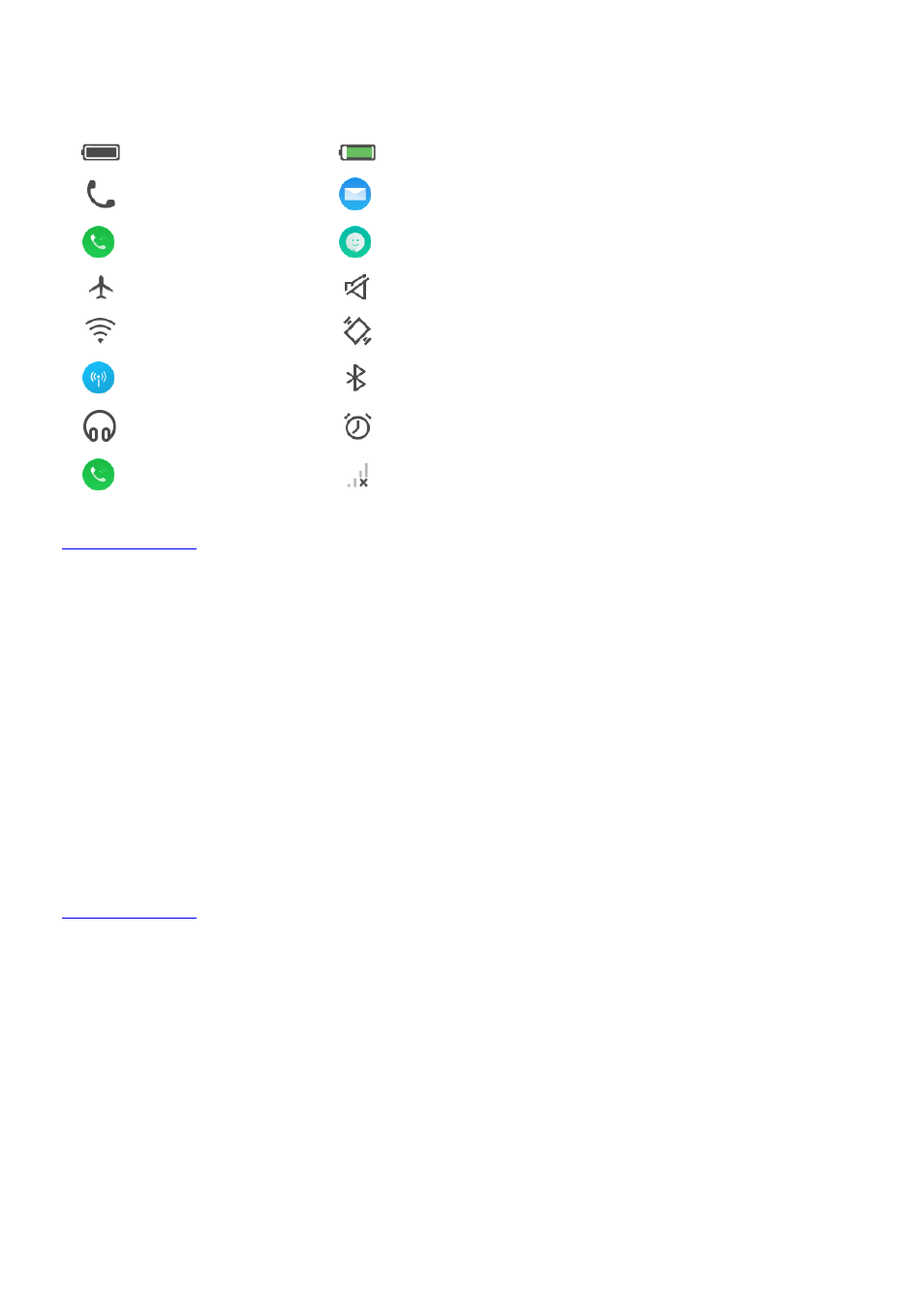 Icons on the status bar, Screen control, Home screen | Extend home screen | Nubia N1 (NX541J) User Manual | Page 6 / 41