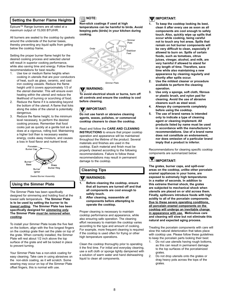 Dacor Epicure User Manual | Page 10 / 20