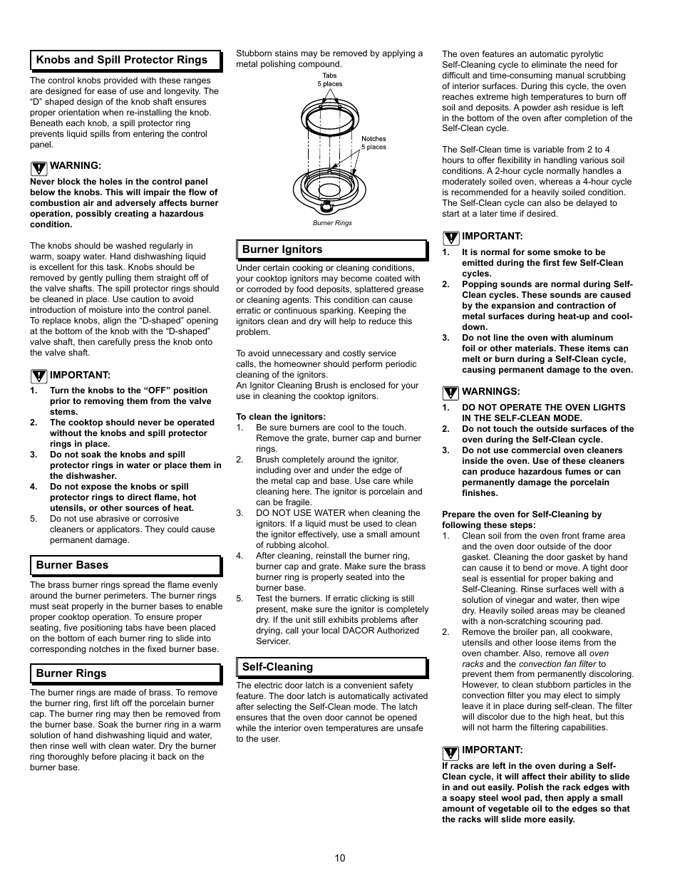 Dacor Epicure User Manual | Page 12 / 20