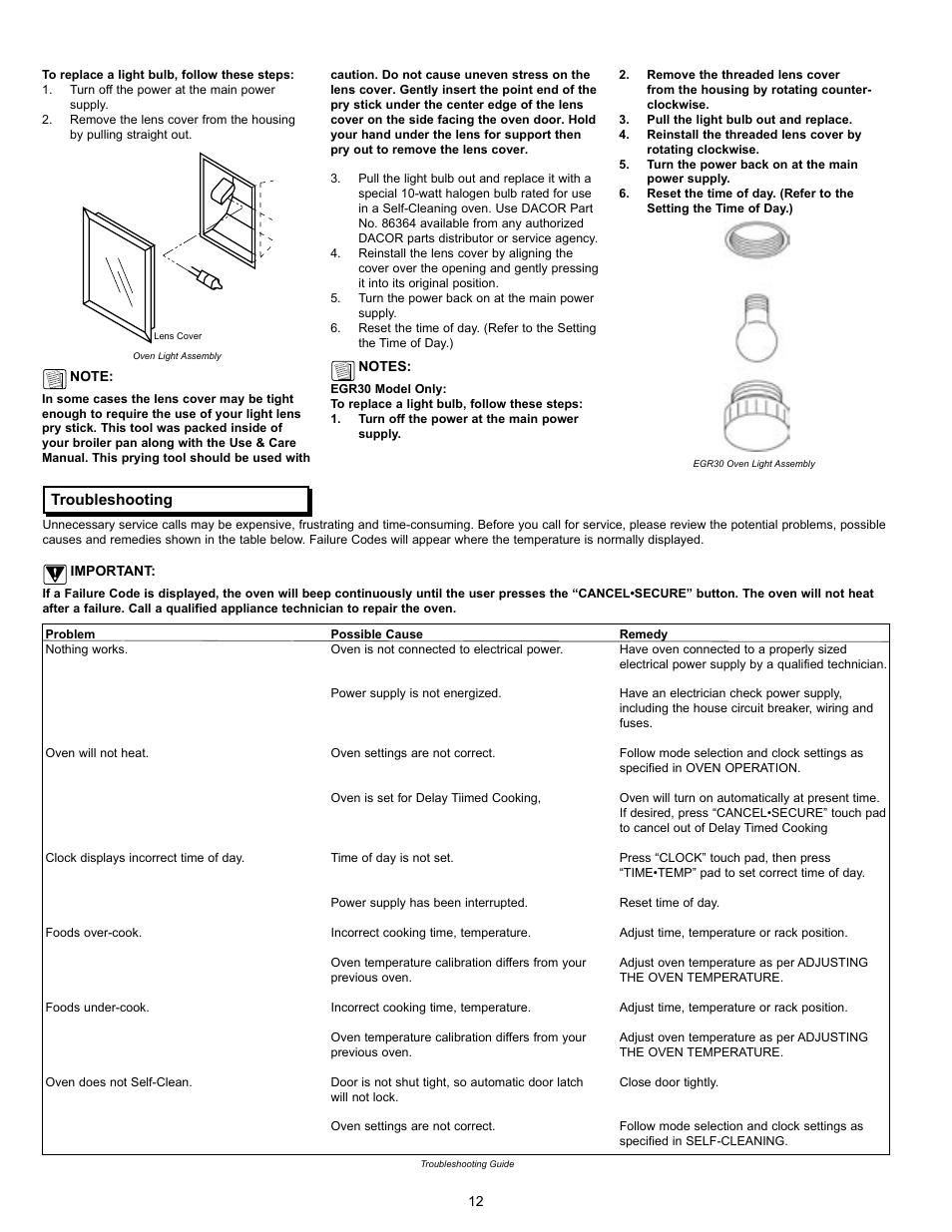 Dacor Epicure User Manual | Page 14 / 20