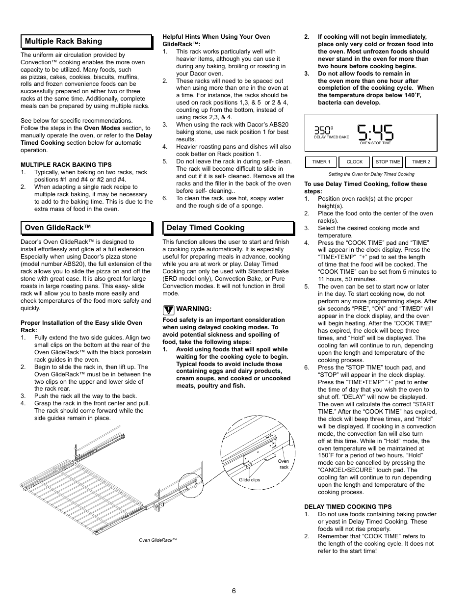 Dacor Epicure User Manual | Page 8 / 20