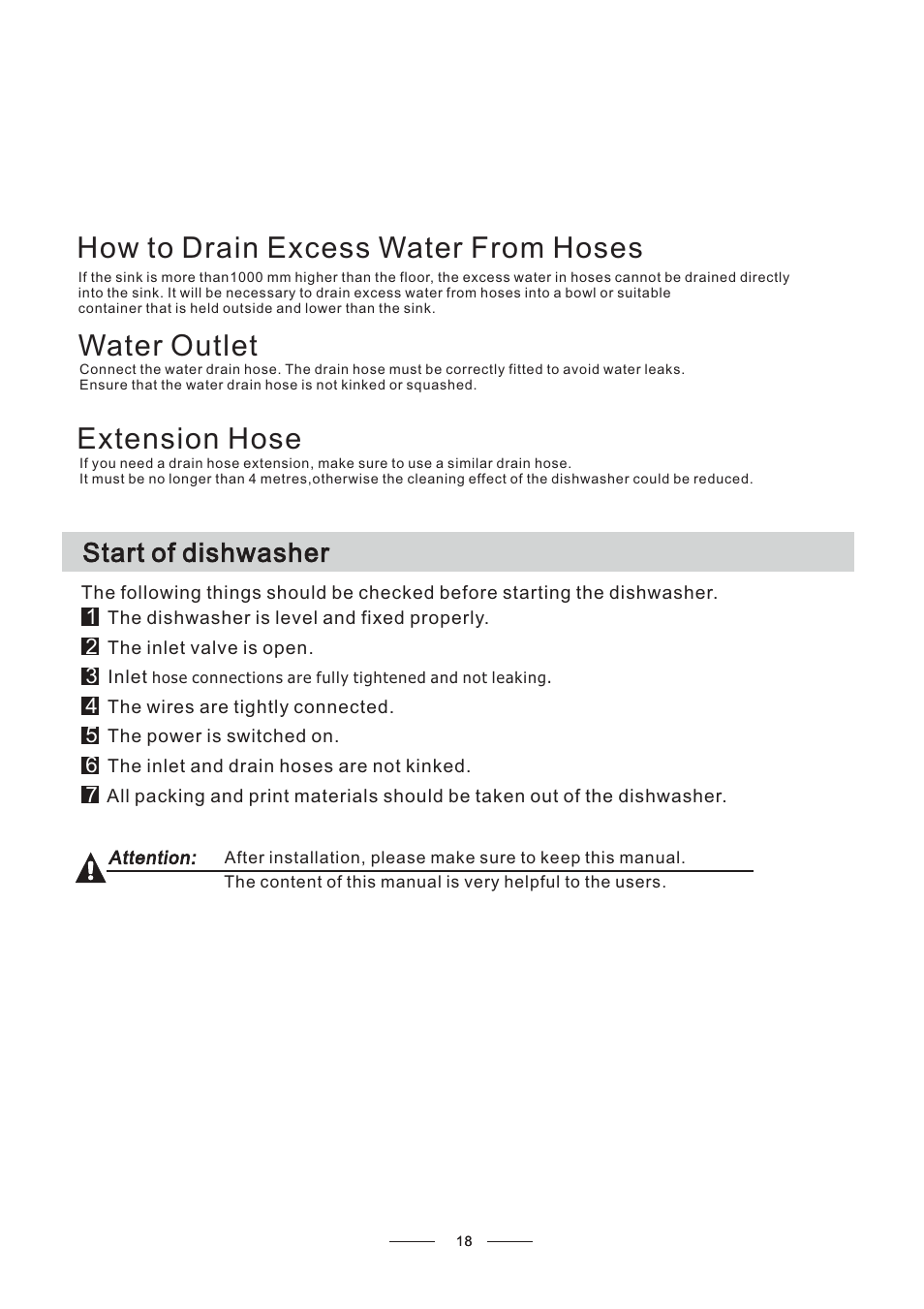 Start of dishwasher | Candy CDCP 6/E-07 User Manual | Page 22 / 26