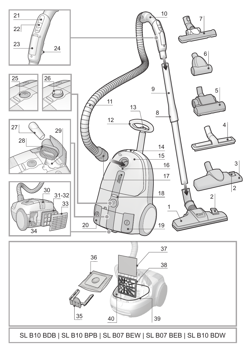 Hotpoint Ariston SL B10 BDB User Manual | Page 2 / 84