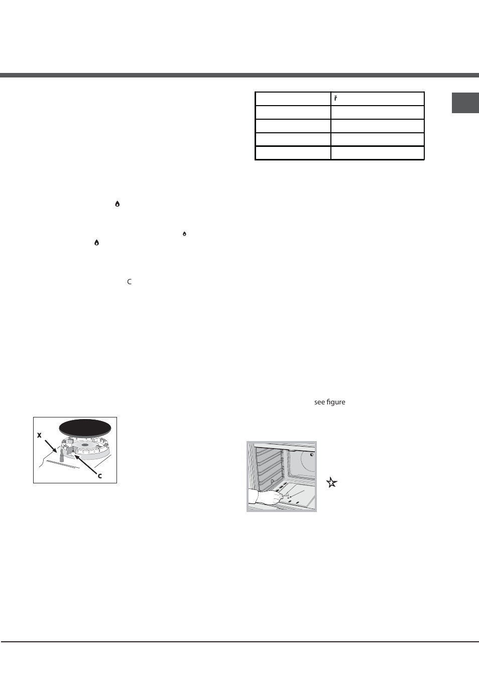 Start-up and use | Hotpoint Ariston CG65SG1 (W) IT/HA H User Manual | Page 21 / 72