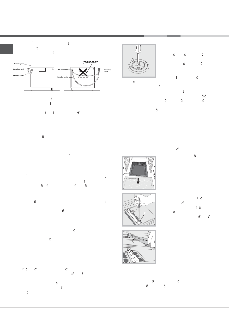 Prispôsobenie odlišným druhom plynu | Hotpoint Ariston CG65SG1 (W) IT/HA H User Manual | Page 56 / 72