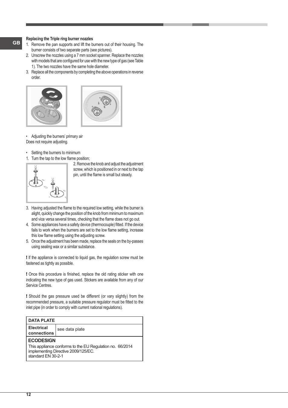 Hotpoint Ariston PKLL 751 T/IX/HA EE User Manual | Page 12 / 56
