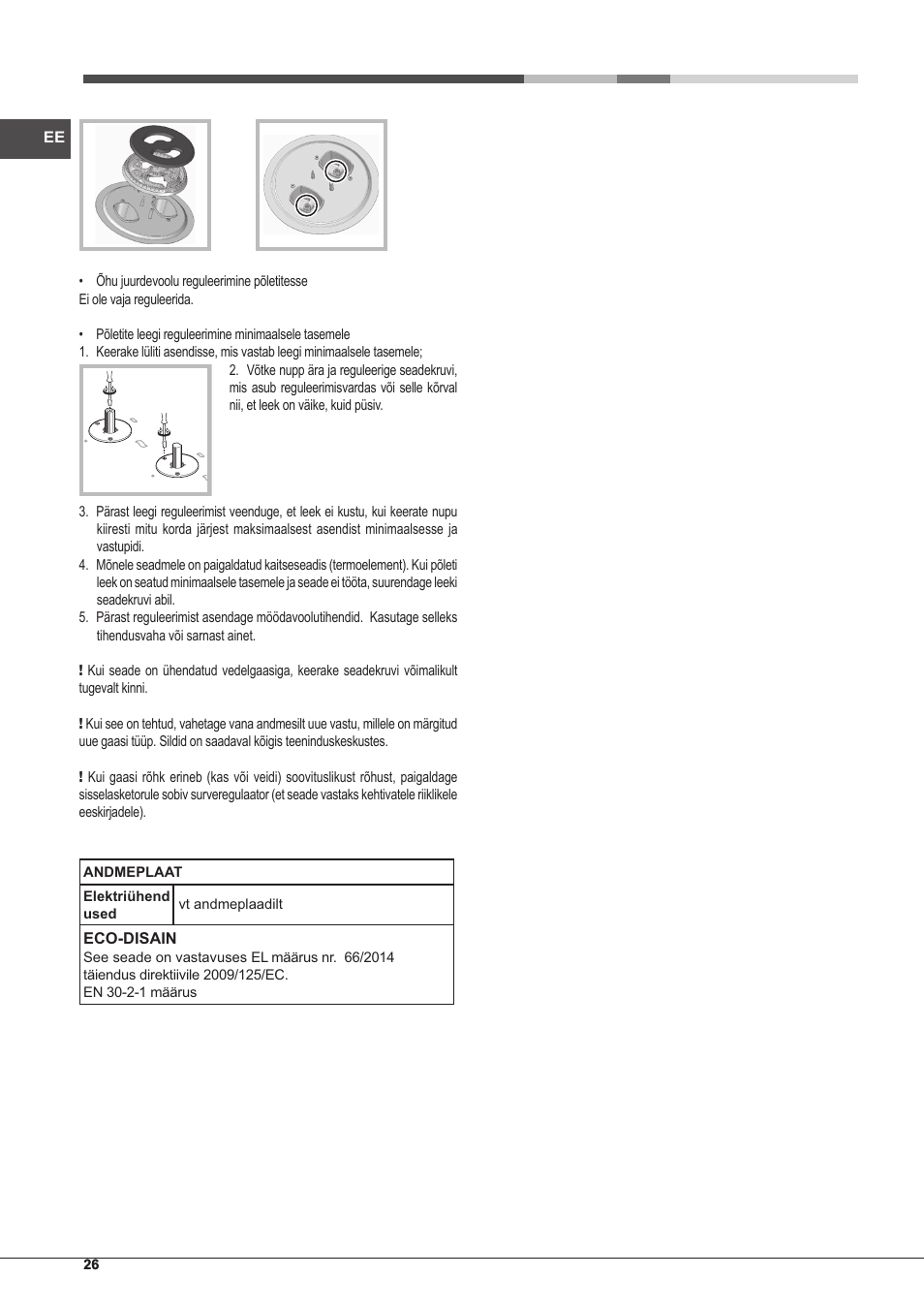 Hotpoint Ariston PKLL 751 T/IX/HA EE User Manual | Page 26 / 56