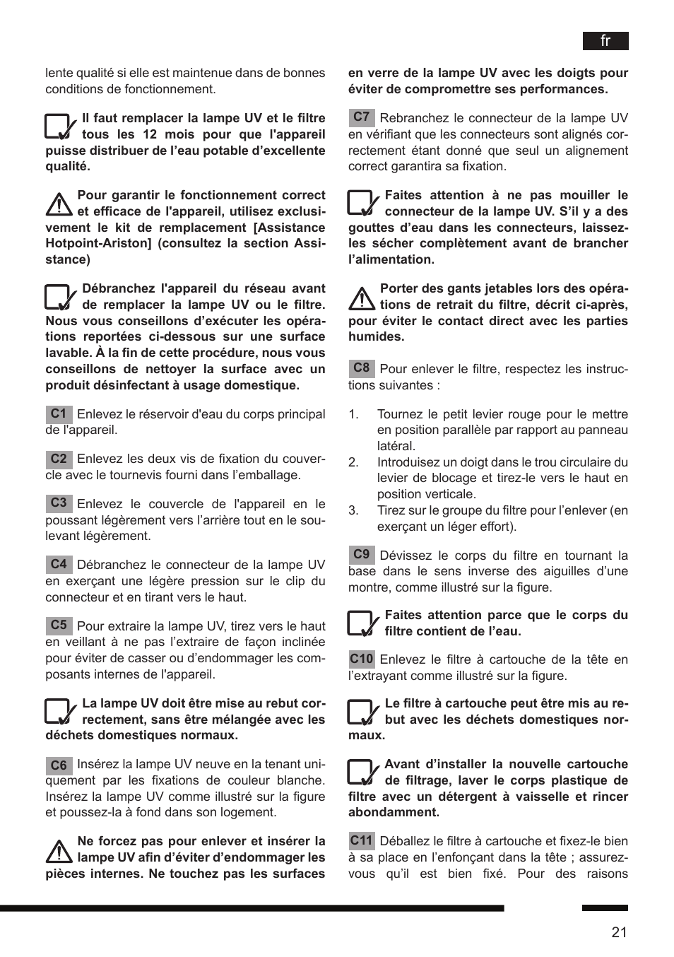 Hotpoint Ariston CT NTC IX2 User Manual | Page 19 / 61