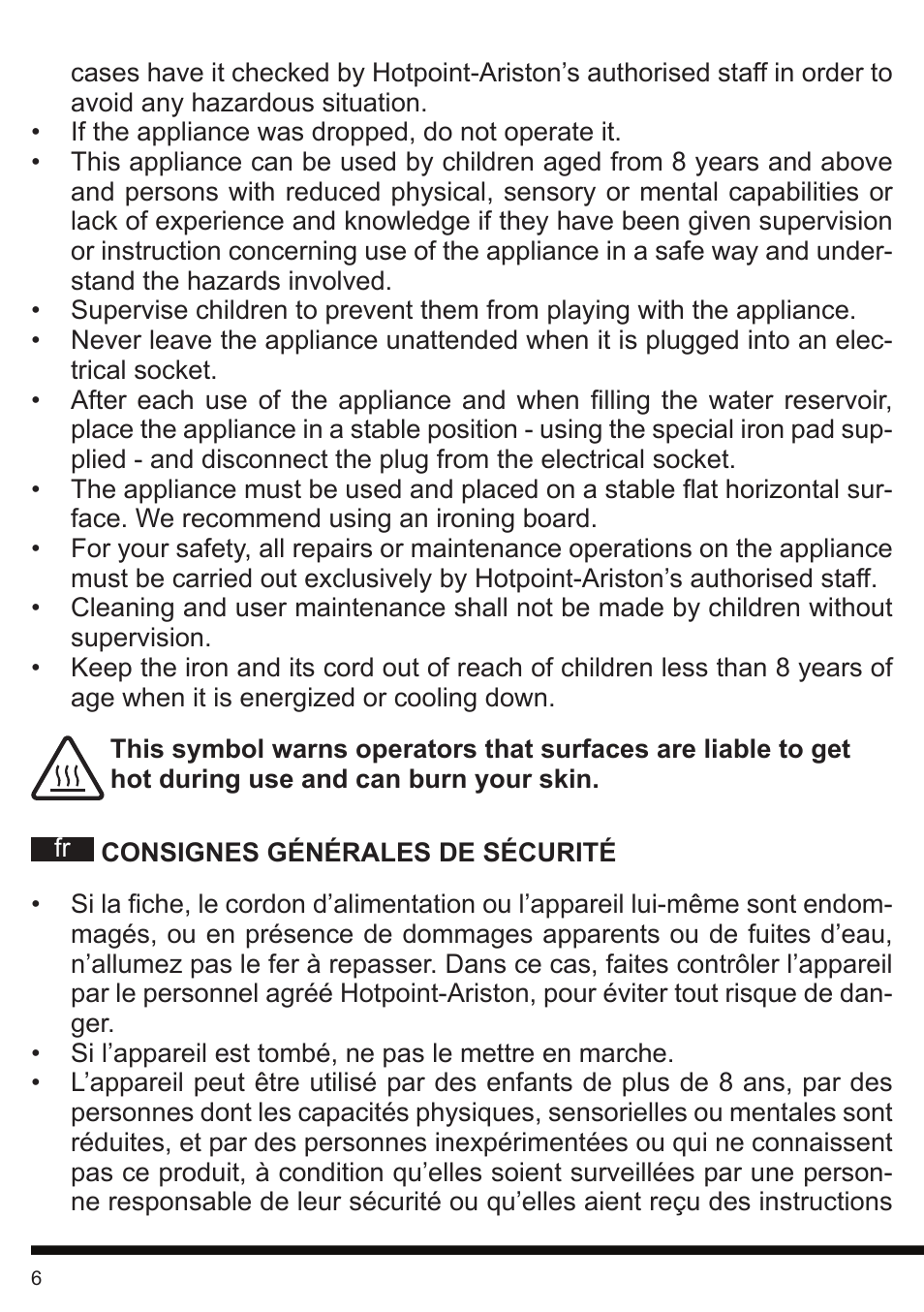 Hotpoint Ariston II E75 AA0 User Manual | Page 6 / 68