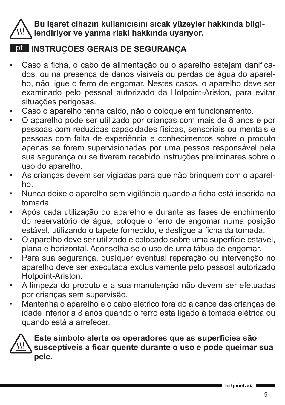 Hotpoint Ariston II E75 AA0 User Manual | Page 9 / 68