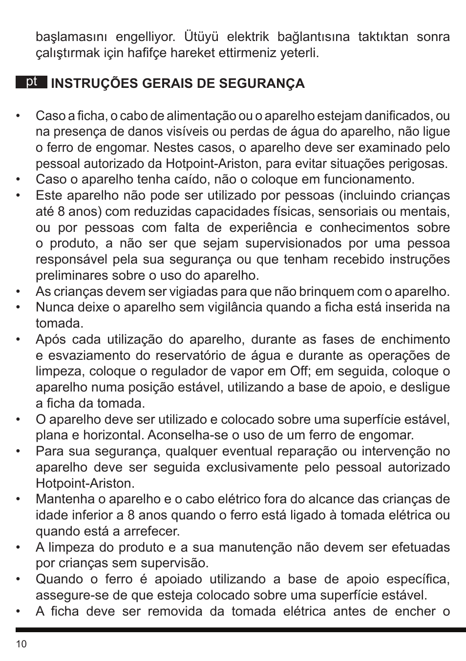 Hotpoint Ariston SI E40 BA0 User Manual | Page 10 / 96