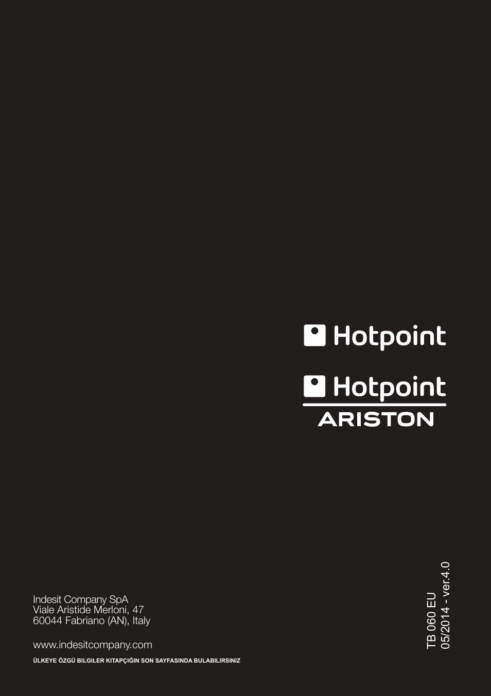 Hotpoint Ariston TB 060C AX0 User Manual | Page 84 / 84