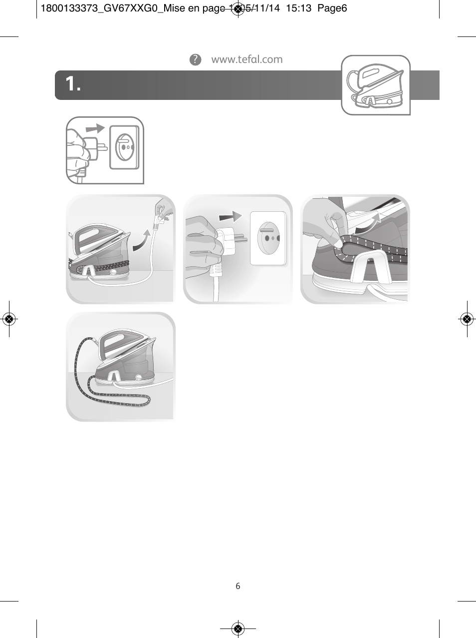 Tefal Effectis GV6720 User Manual | Page 6 / 24