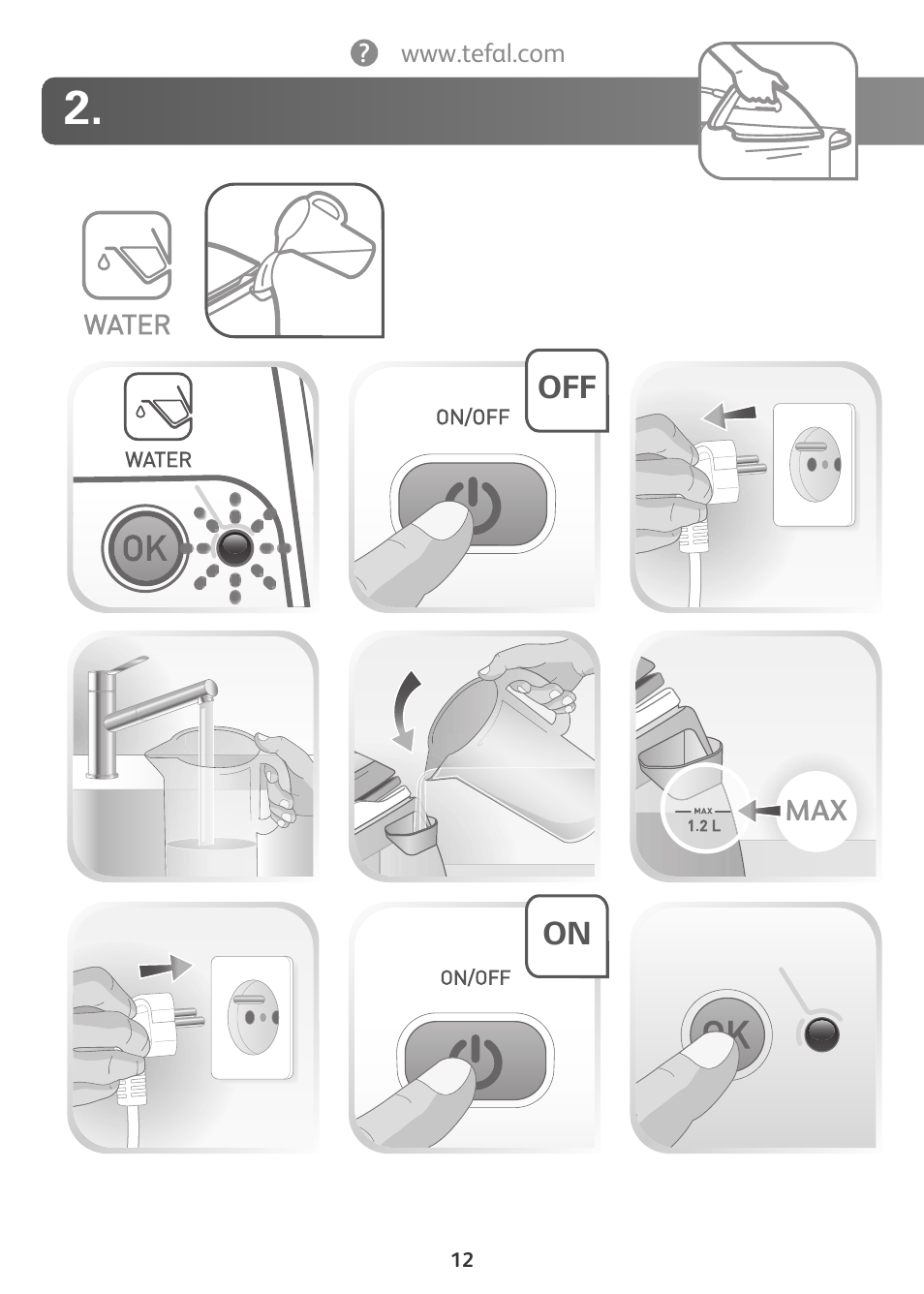 Tefal Actis GV6340 User Manual | Page 12 / 24