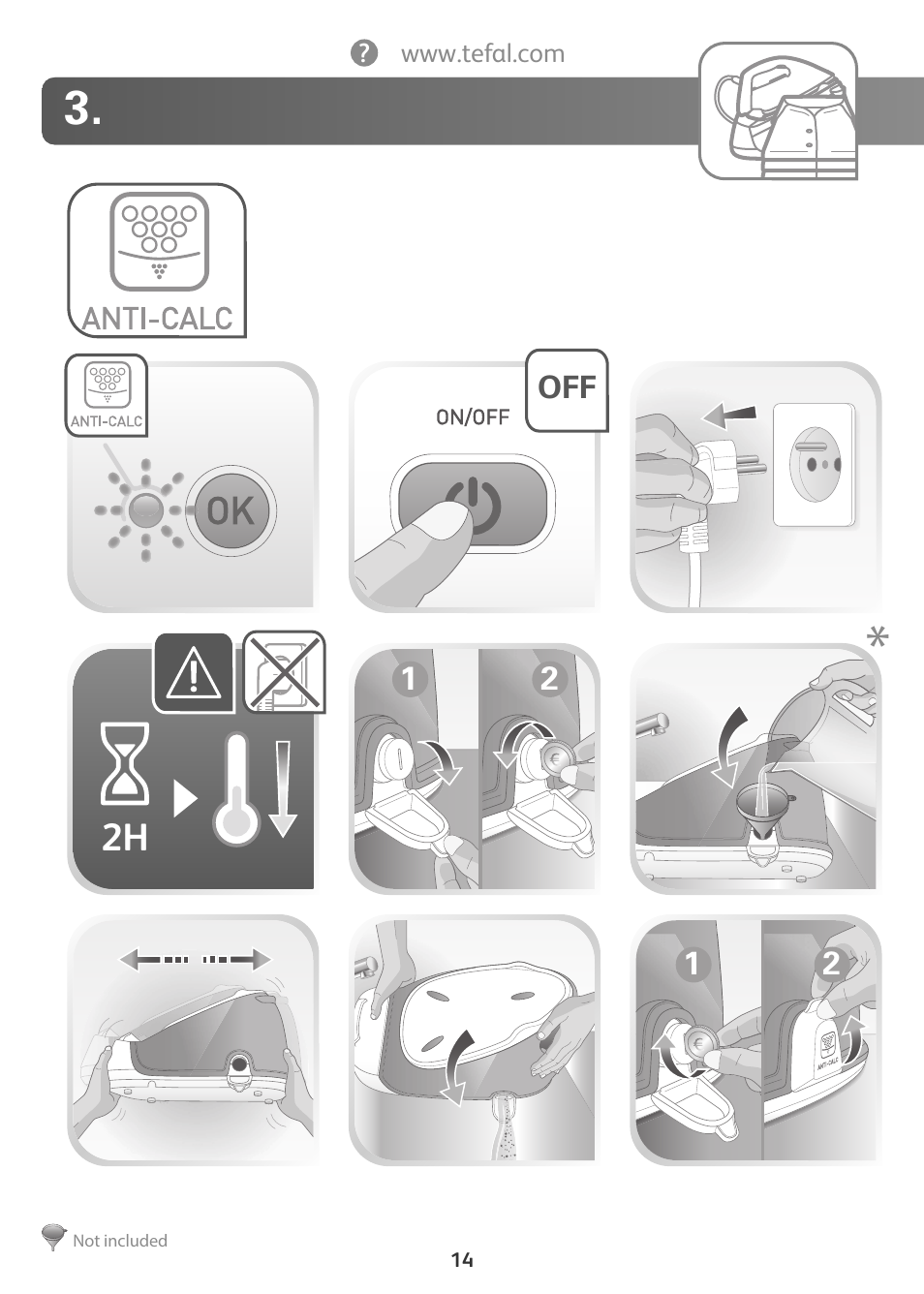 Tefal Actis GV6340 User Manual | Page 14 / 24