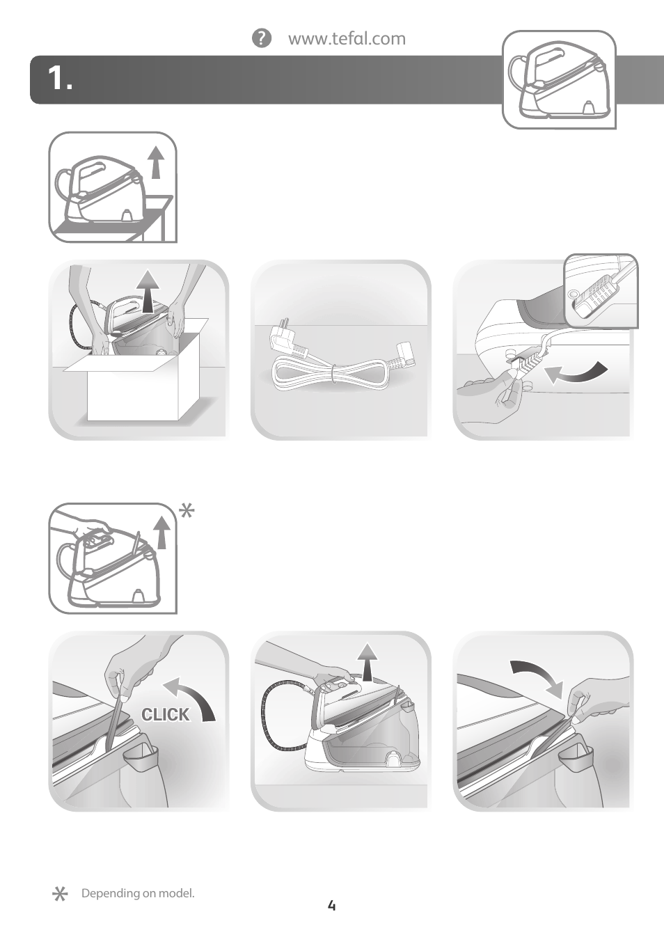 Tefal Actis GV6340 User Manual | Page 4 / 24