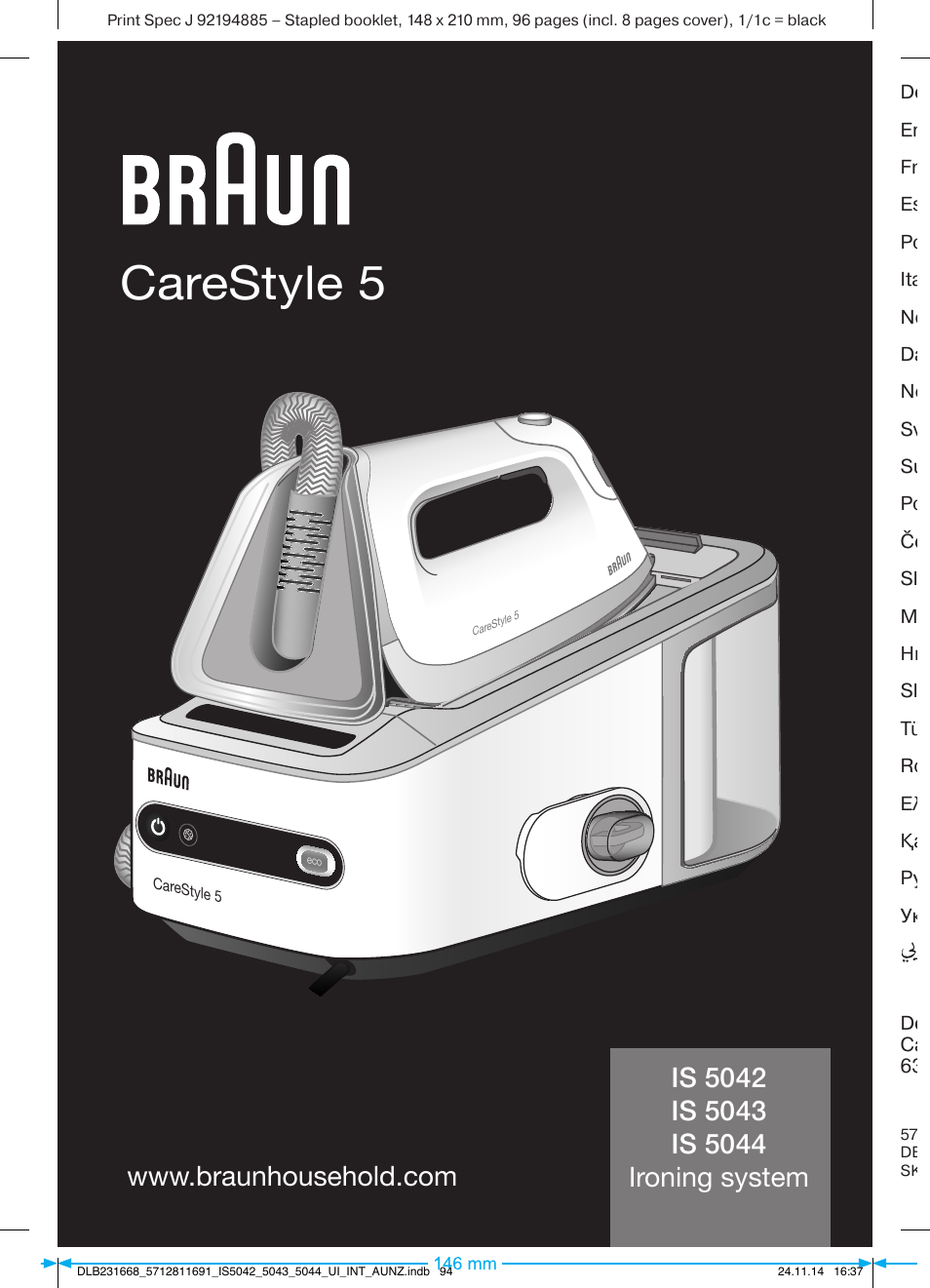 Braun IS 5042 User Manual | 95 pages