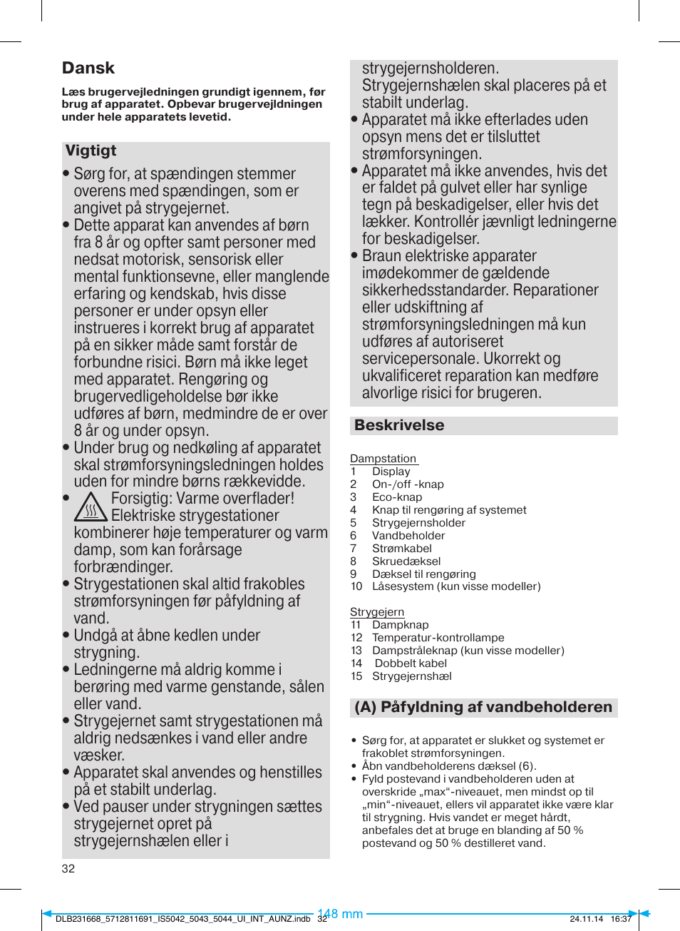 Braun IS 5042 User Manual | Page 33 / 95