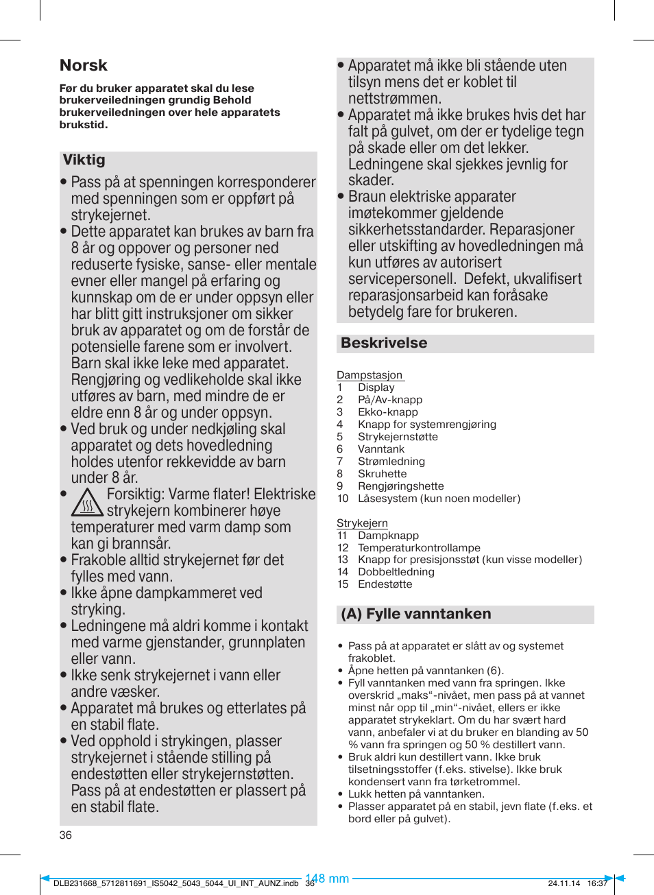 Braun IS 5042 User Manual | Page 37 / 95