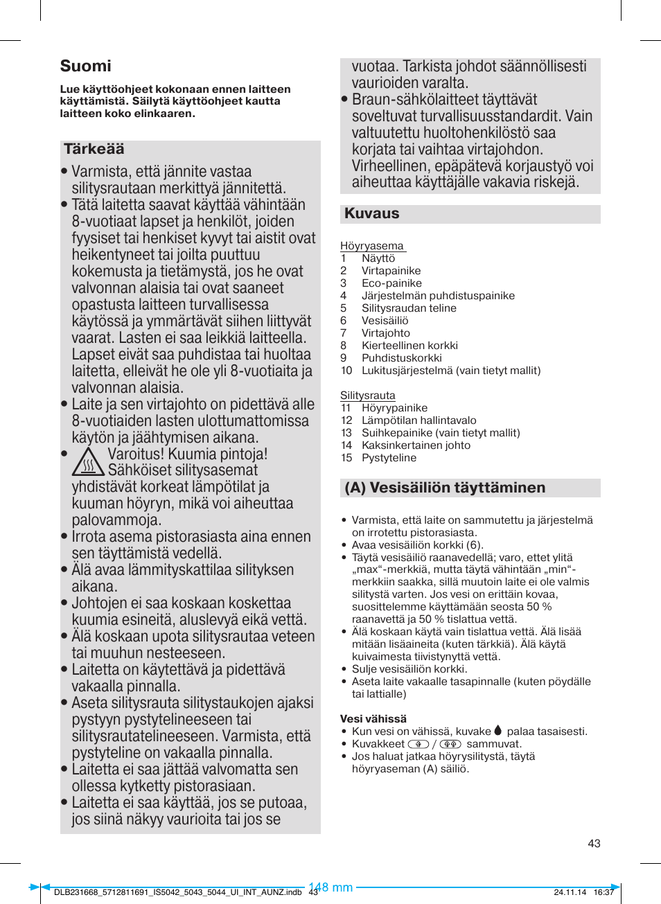 Braun IS 5042 User Manual | Page 44 / 95