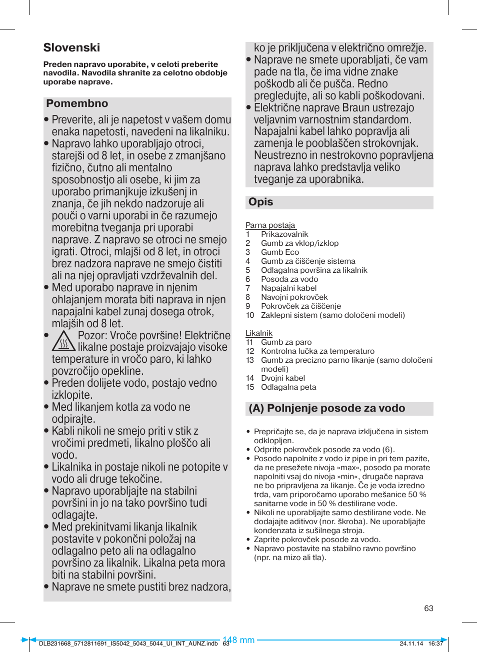 Braun IS 5042 User Manual | Page 64 / 95