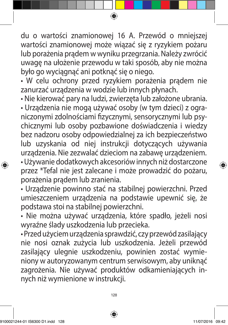 ROWENTA MASTER VALET GARMENT STEAMER IS6300 User Manual | Page 133 / 150
