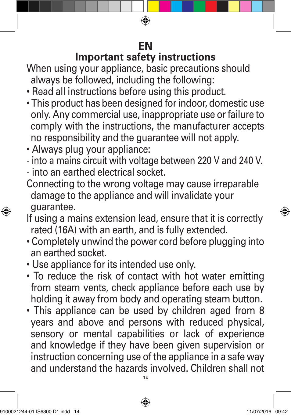 ROWENTA MASTER VALET GARMENT STEAMER IS6300 User Manual | Page 19 / 150