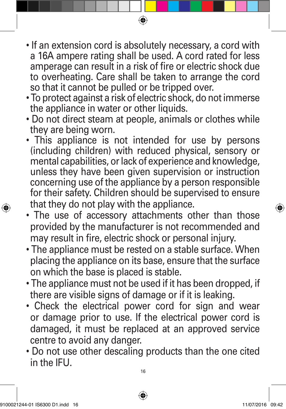 ROWENTA MASTER VALET GARMENT STEAMER IS6300 User Manual | Page 21 / 150