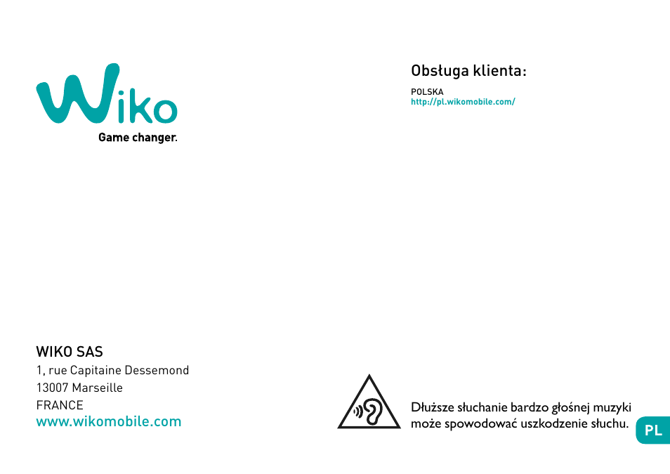 Obsługa klienta, Wiko sas | Wiko Ufeel prime User Manual | Page 200 / 292