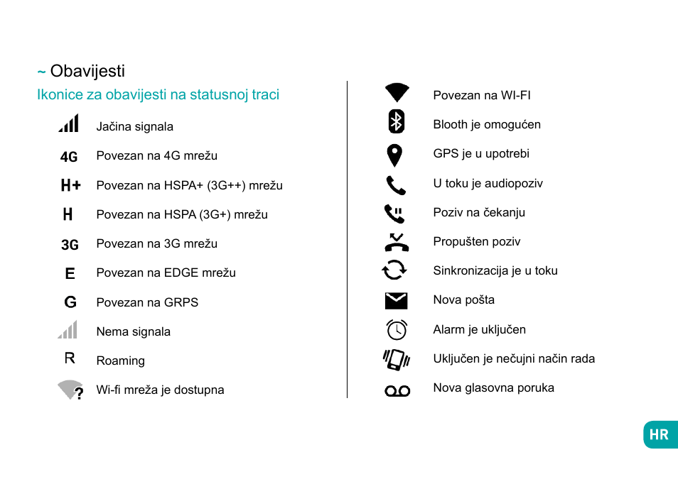 Obavijesti | Wiko Ufeel prime User Manual | Page 212 / 292