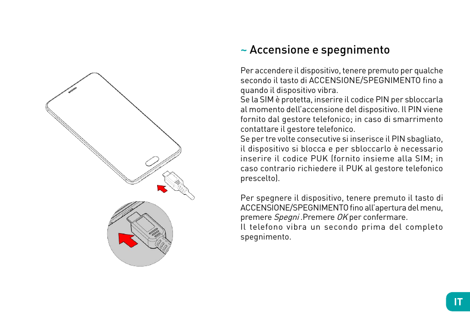 Accensione e spegnimento | Wiko Ufeel prime User Manual | Page 55 / 292