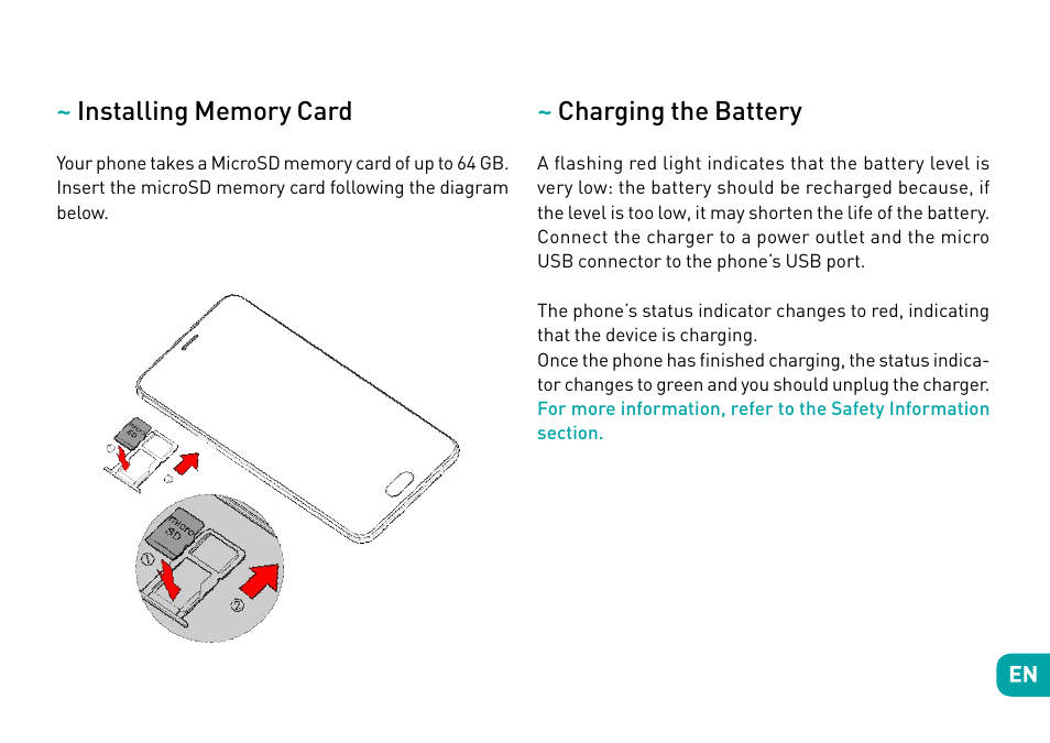 Charging the battery | Wiko Ufeel prime User Manual | Page 9 / 292