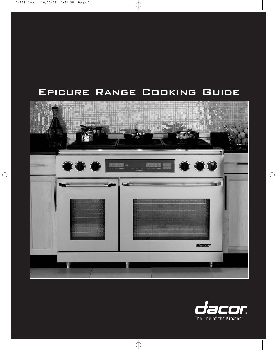 Dacor Range Cooking User Manual | 64 pages