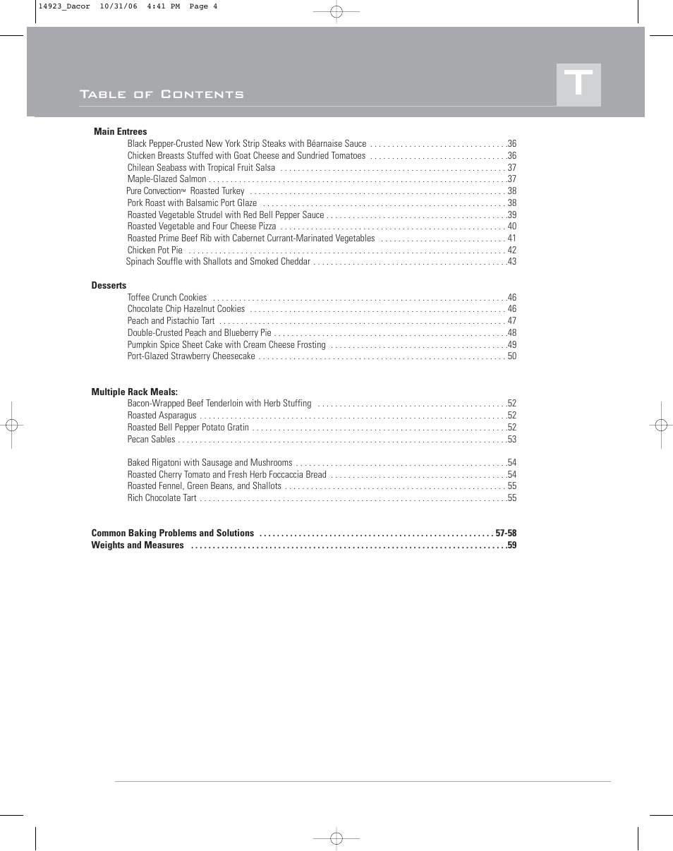 Dacor Range Cooking User Manual | Page 4 / 64