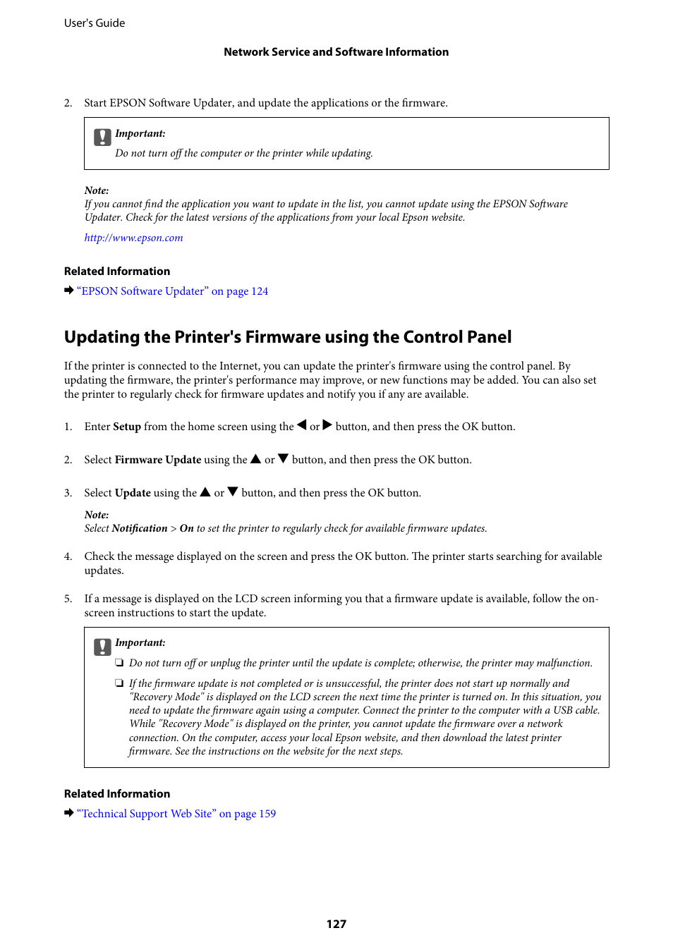 Epson Expression Premium XP-635 Refurbished User Manual | Page 127 / 160