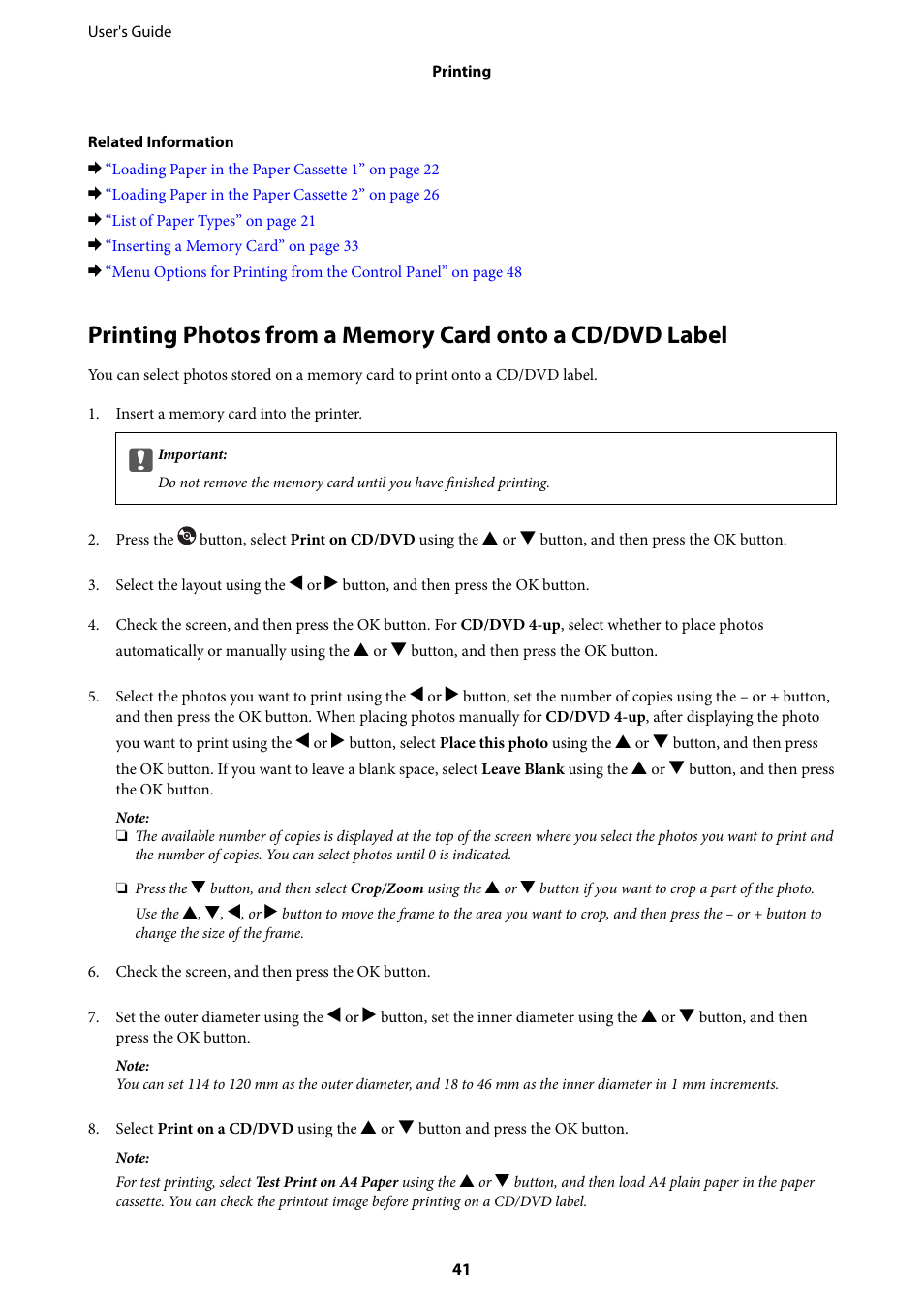 Epson Expression Premium XP-635 Refurbished User Manual | Page 41 / 160